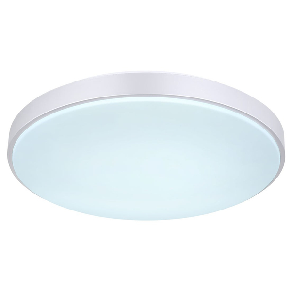 Nowoczesna LAMPA sufitowa SONNY 41586-18 Globo okrągły plafon LED 18W 3000K - 6000K z pilotem srebrny
