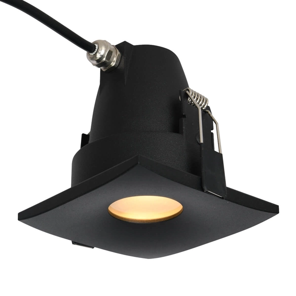 Podtynkowy downlight Romolo AZ5392 wodoodporny IP65 czarny