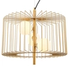 Lampa wisząca DAREN MDM-3937/3 GD druciana klatka metalowa złota