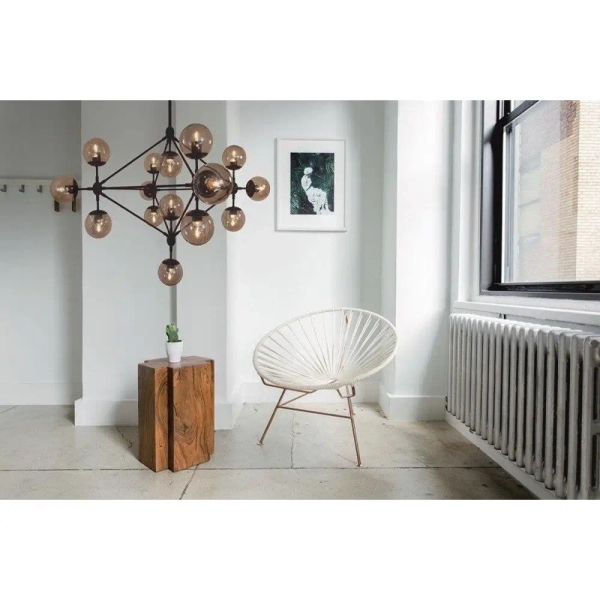 Lampa wisząca Astrifero ST-9047-15 Step balls bursztynowa czarna