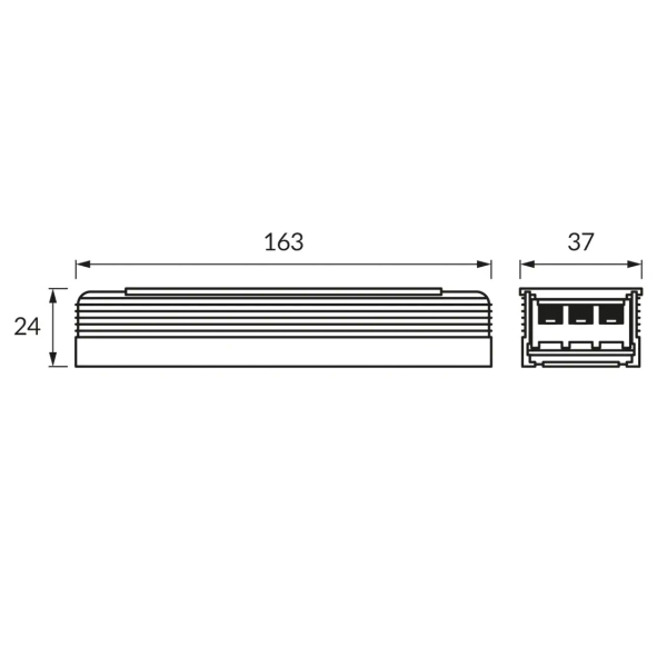 Elektroniczne zasilanie do ledów 60W Vigor 4855 220-240V biały srebrny