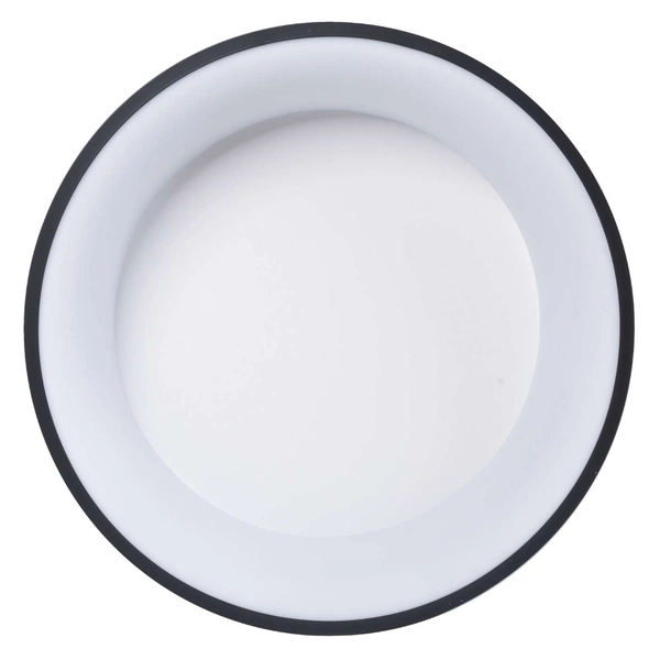 LAMPA sufitowa OHIO BLACK ML3832 Milagro metalowa OPRAWA okrągła LED 24W 4000K plafon czarny biały