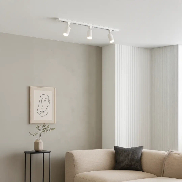 Regulowana przysufitowa lampa 1m Tiger Track ML2127 na listwie biały