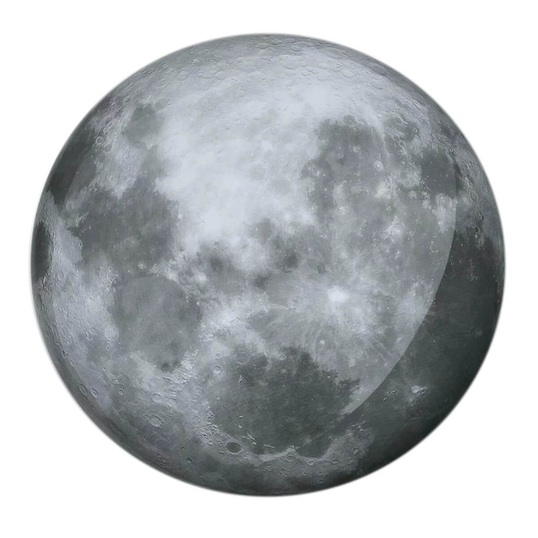 Plafon Luna LP-1106/1C Luna LED 24W 4000K księżyc metalowa szara
