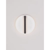 Lampa ścienna okrągła GALURCA LE45546 LED 15W 2700K metalowa czarna biała