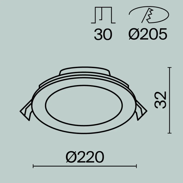 Lampa sufitowa Stockton DL017-6-L18W3-4-6K LED 18W 3000-6000K IP44 biała