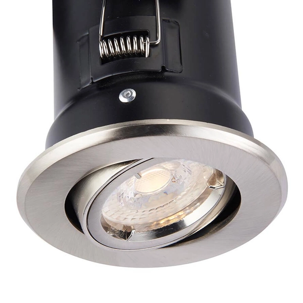 Regulowana lampa sufitowa Shield 50681 wpuszczana srebrny