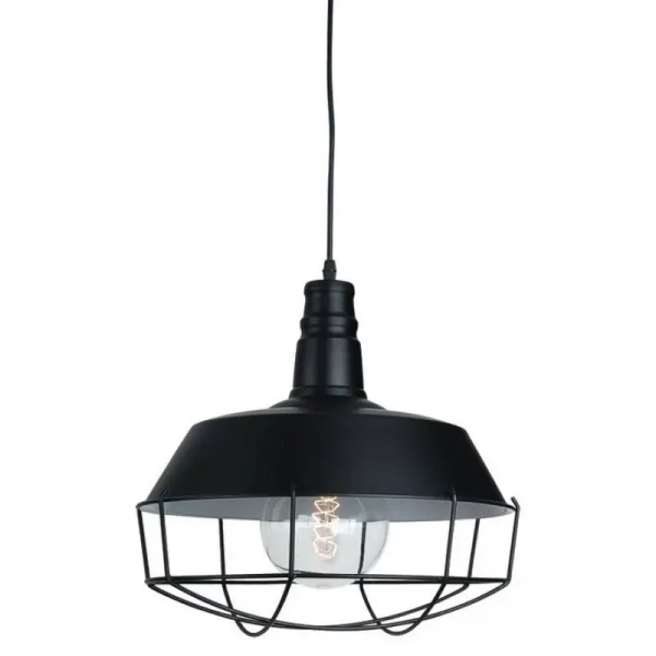 Industrialna wisząca lampa 1548 druciana do kuchni nad blat czarna