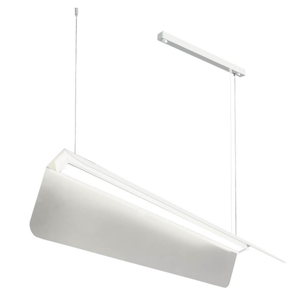 Wisząca lampa kuchenna Agrola 5207 Shilo na listwie biała