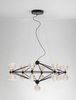 Modernistyczna lampa wisząca BOYA LE42740 LED 78W 3200K do holu czarna