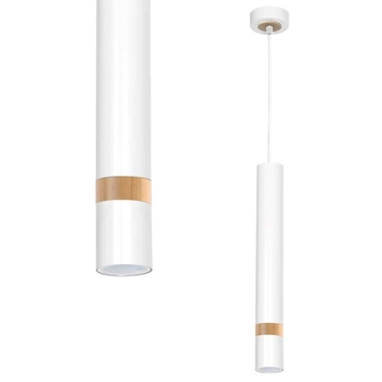 LAMPA wisząca JOKER MLP6301 Milagro okrągła OPRAWA metalowy ZWIS tuba loftowa biała