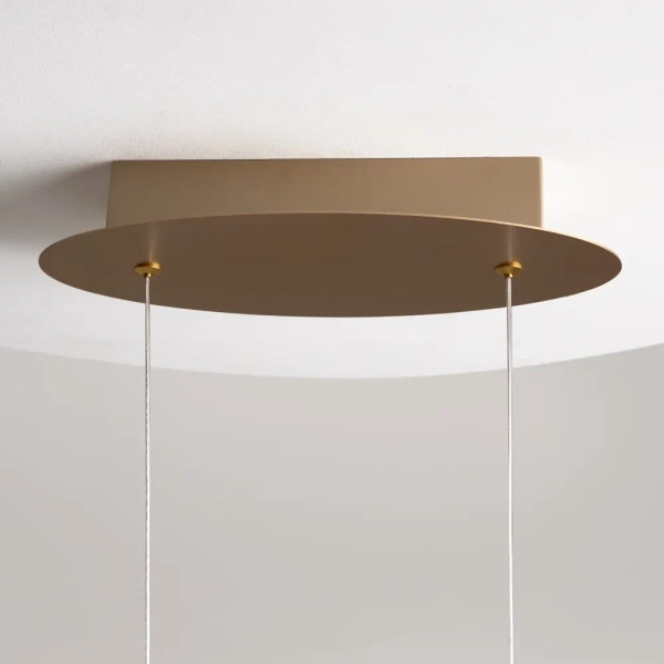 Zwisająca lampa do salonu Curve MOD156PL-L52G4K LED 42W 4000K mosiądz