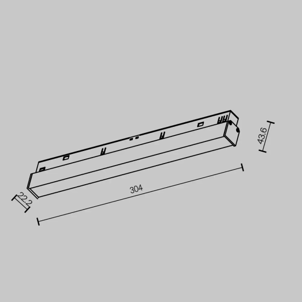 Lampa szynowa magnetyczna Basis TR030-2-12W2.7K-B LED 12W 2700K czarna