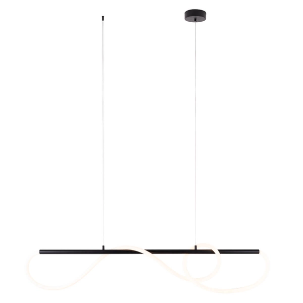 Wisząca lampa Laguna P0512 Maxlight LED 30W 3000K wąż świetlny czarny biały