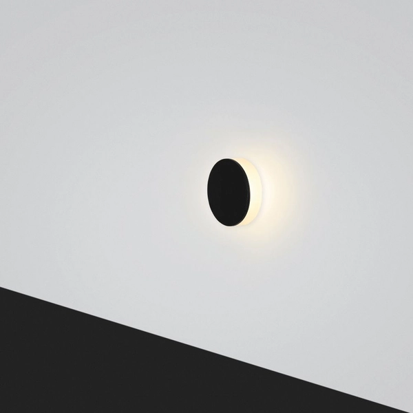 Oświetlenie schodowe wpustowe Lesel 009A L 1009A1103 Elkim LED 1W 3000K IP44 czarne