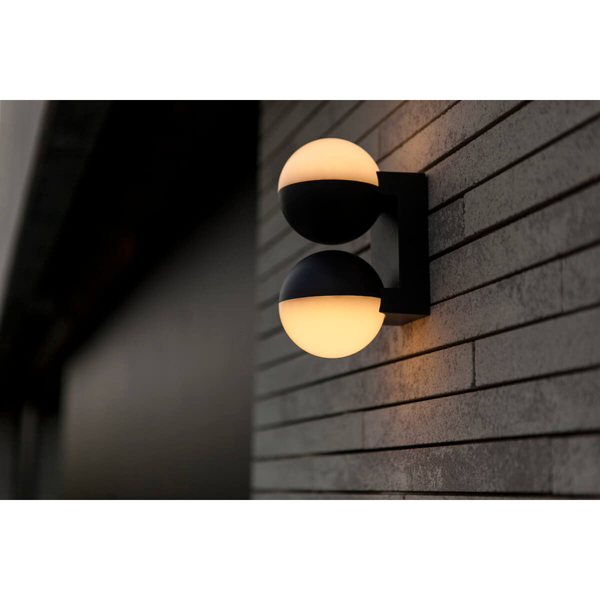 Podwójna lampa zewnętrzna LOOMA 5138003118 LED 7,8W 3000K IP54 biała szara