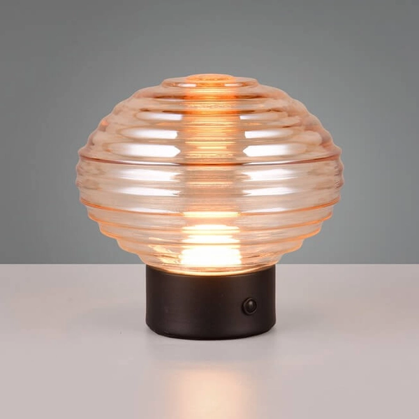 Stołowa lampka Earl R57771113 LED 2W 3000K czarna bursztynowa