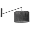 Lampa ścienna do sypialni Glorii 6639 z abażurem loft czarna