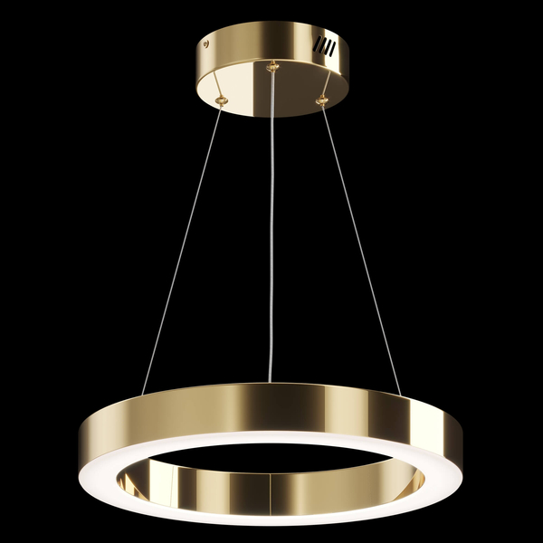 Wisząca lampa Saturno MOD415PL-L36BS4K LED 36W 3500K obręcz złota