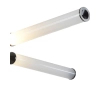 Wisząca lampa tuby Quadro RH115-12P Step LED 72W 3000K biała czarna