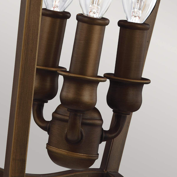Lampa wisząca na łańcuchu Yarmouth FE-YARMOUTH-3P vintage mosiądz