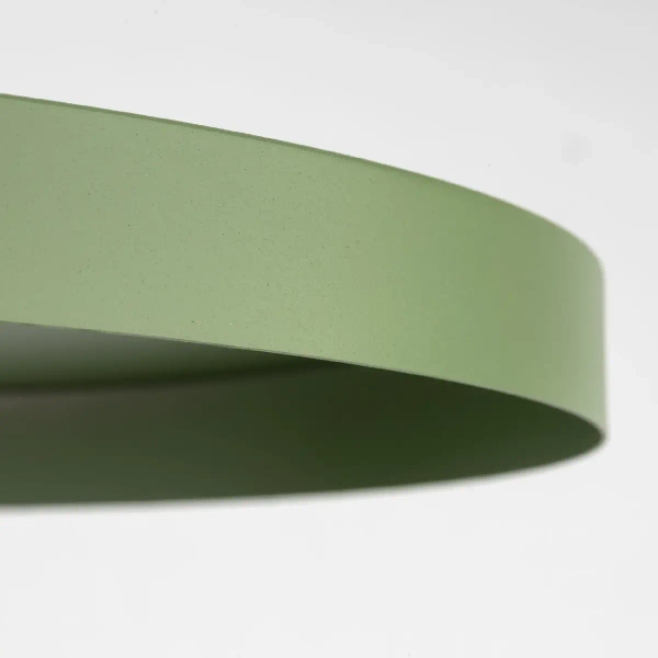 Metalowa zwisająca lampa Sila 10762 dysk na kablu zielony