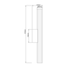 Kinkiet ścienny Linea LP-0510/1W-61 GD LED 12W 3000-6000K przezroczysty złoty
