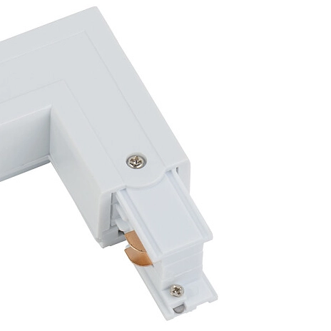 Kątowy L-ŁĄCZNIK uziemienie prawe CTLS POWER L CONNECTOR 8227 Nowodvorski do 3-fazowej szyny natynkowej 230V biały