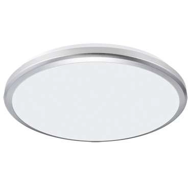 Łazienkowa LAMPA sufitowa PLANAR 03839 Ideus okrągła OPRAWA plafon LED 18W 4000K hermetyczny IP54 srebrny