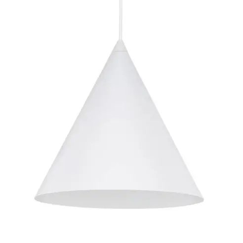 Salonowa lampa wisząca CONO 10008 stożkowa biały