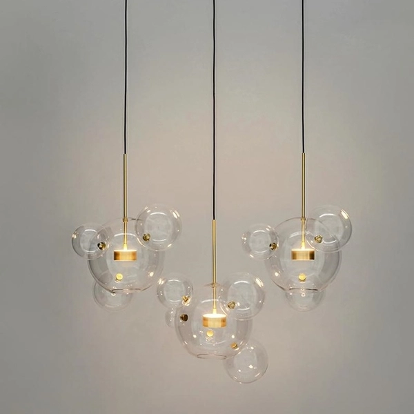 Jadalniana lampa wisząca MSE1501100541 LED 42W 3000K przezroczysta złota