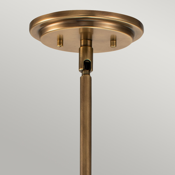 Lampa wisząca QN-SOMERSET-P-C-HB prosta kulista mosiądz