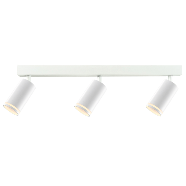 Ścienno-sufitowa lampa potrójna Paris 322296 tubki regulowane białe