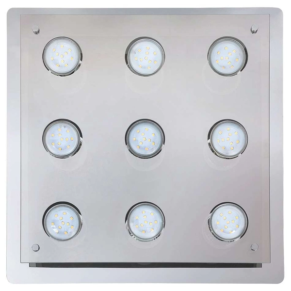 Plafon LAMPA sufitowa NAOMI 2643 Rabalux kwadratowa OPRAWA przydymiona chrom