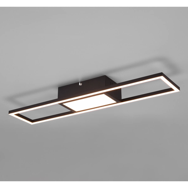 Plafon nasufitowy Rigido R67172132 LED 22W 2700-6000K prostokąt czarna