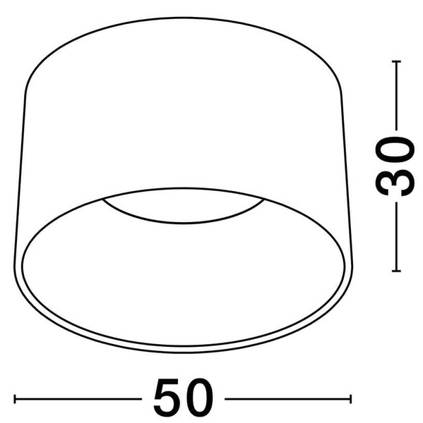 Jadalniana lampa sufitowa CAMPANERO LE44806 LED 35W 3000K biały czarny