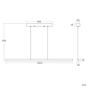 Lampa wisząca belka Arche ABR-LWL-CCT-ARC-C LED 30W CCT czarna