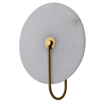 Sypialniany kinkiet naścienny Cyntia WL0115 Yaskr LED 8W 3000K okrąg złoty