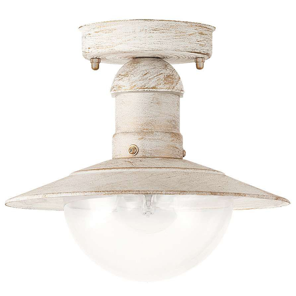 Zewnętrzna LAMPA sufitowa OSLO 8739 Rabalux rustykalna OPRAWA do ogrodu outdoor IP44 antyczny biały
