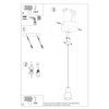 Wisząca lampa loftowa SL.0963 do jadalni czarna drewniana