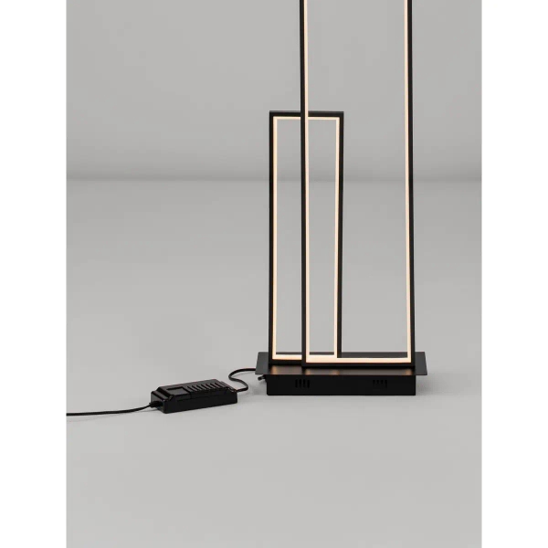 Podłogowa lampa metalowa JURENZO LE45480 LED 45W 3200K czarna