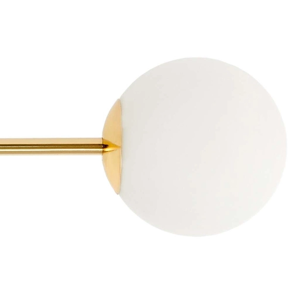 Plafon LAMPA sufitowa ASTRA 10771405 Kaspa szklana OPRAWA pręty molekuły na wysięgnikach sticks złote białe