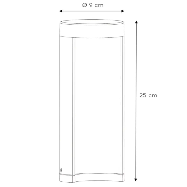 Zewnętrzny słupek stojący COMBO 27874/25/30 Lucide LED 7W 3000K IP54 czarny