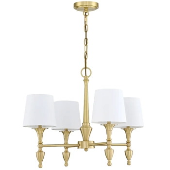 Wielopunktowa lampa zwisowa Austin P04159BR-WH Cosmolight mosiądz biała