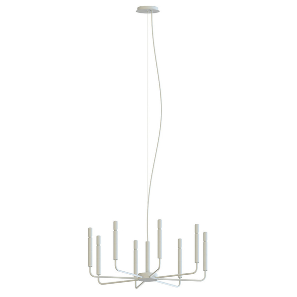 Lampa wisząca nad wyspę Orto 11461 świecznikowa metalowa jedwabisty szary
