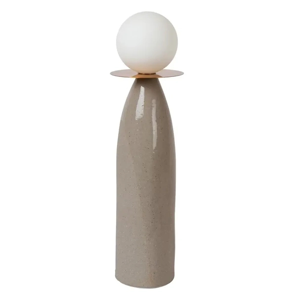 Lampa z porcelany stołowa Figaro 13544/45/36 Lucide szklana kula szara
