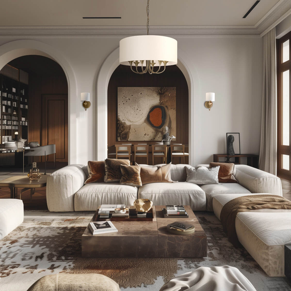 Klasyczna LAMPA wisząca ABU DHABI P06871BR-WH Cosmolight okrągły zwis do sypialni biały