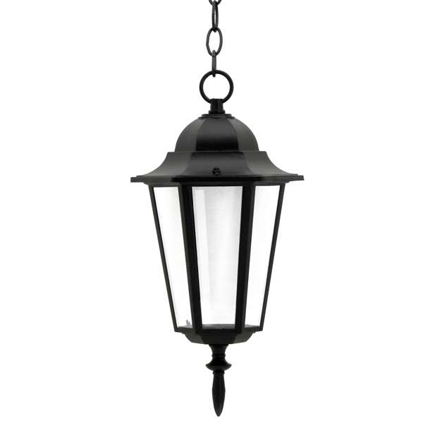 Ogrodowa LAMPA aluminiowa LIGURIA 202161 Polux klasyczna OPRAWA wisząca zewnętrzna IP33 outdoor czarny mat