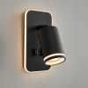 Nocny kinkiet ścienny Pipe Ring ML2081 do czytania tubka czarny