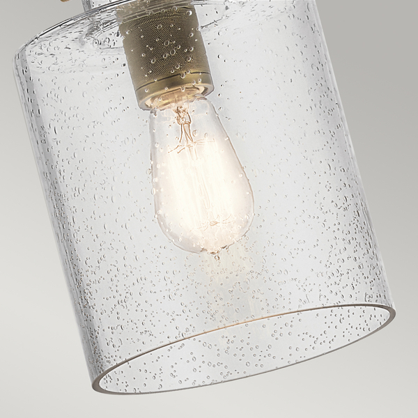 Lampa wisząca loft QN-KITNER-P-NBR do jadalni mosiądz